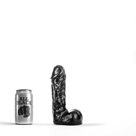 All Black Dildo 19 cm