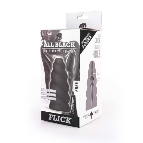 All Black - Real Skin Touch Masturbator - Flick