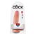 King Cock 7 dildo here golyókkal 18 cm - könnyű