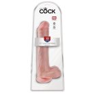 King Cock 13 dildo here golyókkal 33 cm - könnyű