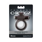 Fantasy C-Ringz Vibrating Silicone Super Ring - Black Vibrációs farokgyűrű