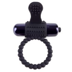   Fantasy C-Ringz Vibrating Silicone Super Ring - Black Vibrációs farokgyűrű