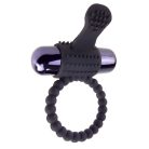 Fantasy C-Ringz Vibrating Silicone Super Ring - Black Vibrációs farokgyűrű