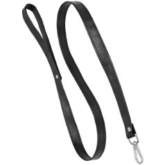 Póráz ECO bőr Fekete kb: 105cm