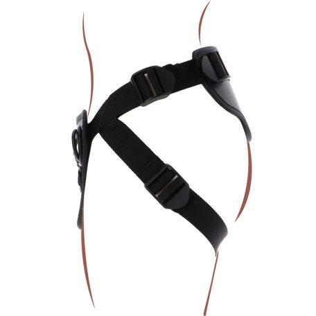 ToyJoy Get Real Strap-On Full Cover Farokhám Fekete