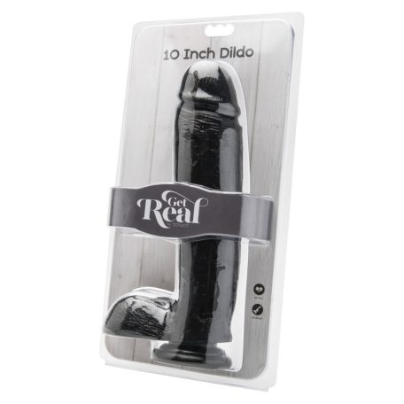 ToyJoy Get Real 10 Dildo 25cm Fekete