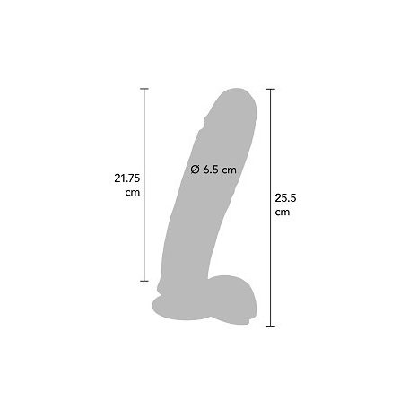 ToyJoy Get Real 10 Dildo 25cm Fekete