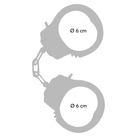 ToyJoy Classics Metal Handcuffs Fém bilincs Black