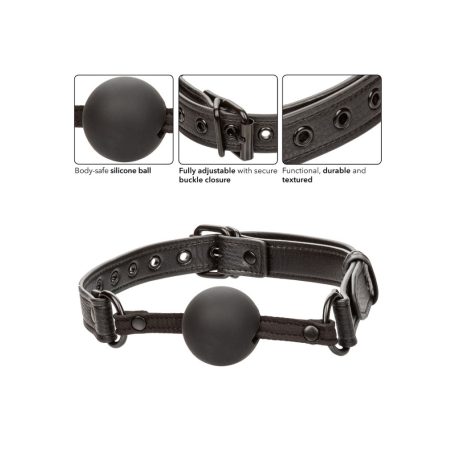 CalExotics Nocturnal Collection  Ball Gag Szájpecek fekete