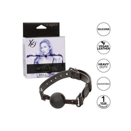 CalExotics Nocturnal Collection  Ball Gag Szájpecek fekete