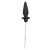Vibrating Light Up Anal Probe Black