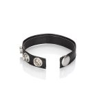 CalExotics Leather 3-Snap Ring Bőr farokgyűrű Fekete