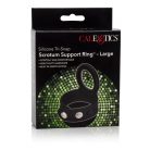 CalExotics Tri-Snap Scrotum Support Ring herezacskó tartógyűrű Nagy Fekete