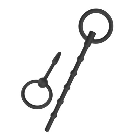 Hidden Desire Extreme Penis Plug Set Large 2db Fekete