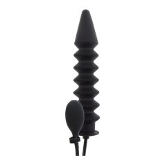 Hidden Desire Extreme Felfújható bordás plug Fekete