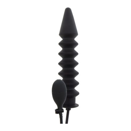Hidden Desire Extreme Felfújható bordás plug Fekete
