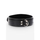 Taboom Bondage Essentials Heavy D-gyűrűs nyakörv Fekete