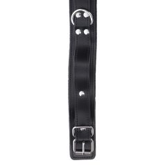 Taboom Bondage Essentials Heavy D-gyűrűs nyakörv Fekete