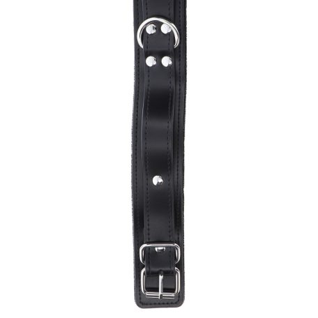 Taboom Bondage Essentials Heavy D-gyűrűs nyakörv Fekete