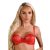 Very sexy unlined lace bra Red 85C