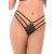 Lace string with straps Black L/XL