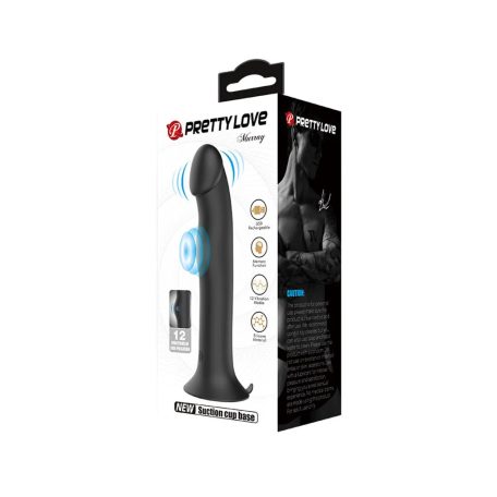 Pretty Love - Murray - Vibrating Dildo 19 cm - Black