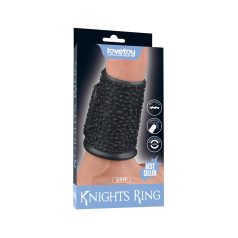   LoveToy - Drip Knights Ring - Vibrating Penis Sleeve  (Ø 3.7 cm) - Black