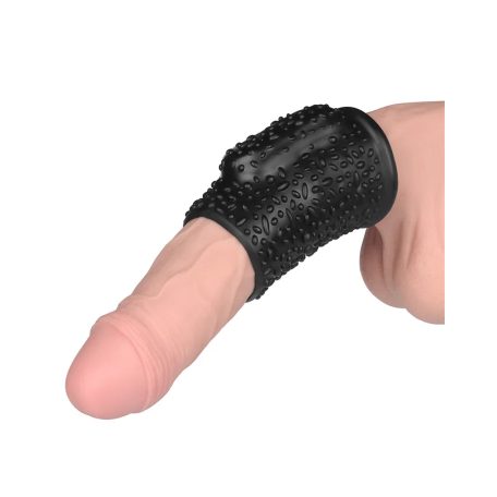 LoveToy - Drip Knights Ring - Vibrating Penis Sleeve  (Ø 3.7 cm) - Black