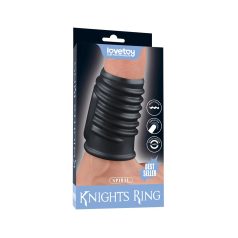   LoveToy - Spiral Knights Ring - Vibrating Penis Sleeve  (Ø 3.6 cm) - Black