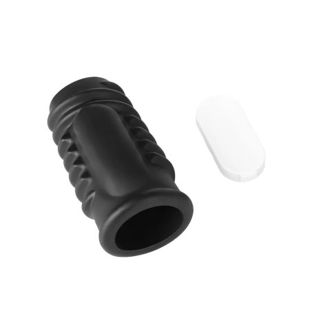 LoveToy - Spiral Knights Ring - Vibrating Penis Sleeve  (Ø 3.6 cm) - Black