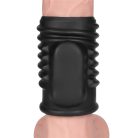 LoveToy - Spiral Knights Ring - Vibrating Penis Sleeve  (Ø 3.6 cm) - Black