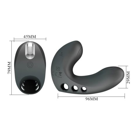 PL - Camelia - Finger Vibrator - Black