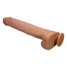 PL - Pat - Super Huge Dildo - Nude 40 cm, átmérő: 6 cm