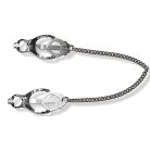 Mellbimbó csipesz lánccal Ezüst