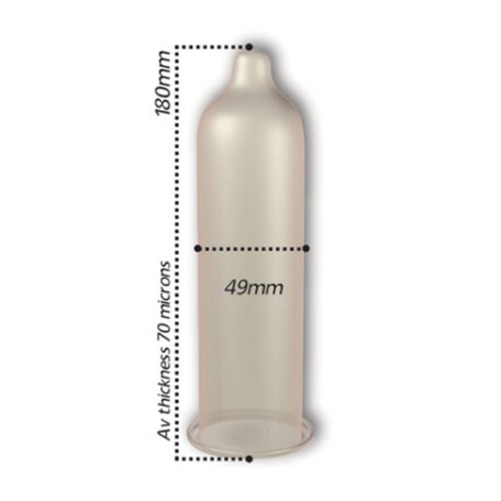 Trim Condoms 49mm x12