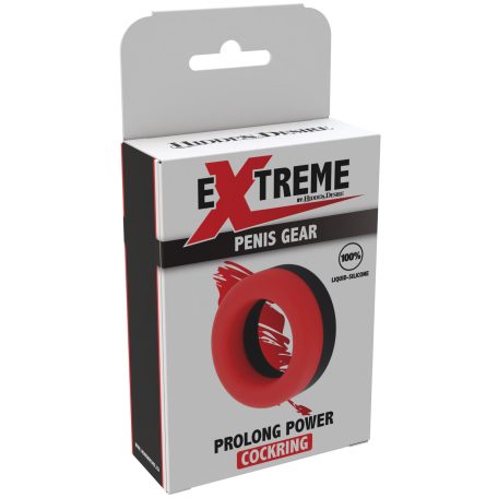 Prolong Power Black-Red Cock Ring 30mm