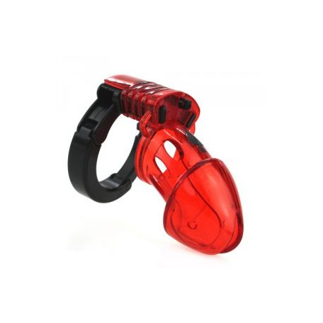 Adjustable Chastity Cage 10 x 3.5cm Red
