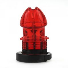 Adjustable Chastity Cage 10 x 3.5cm Red