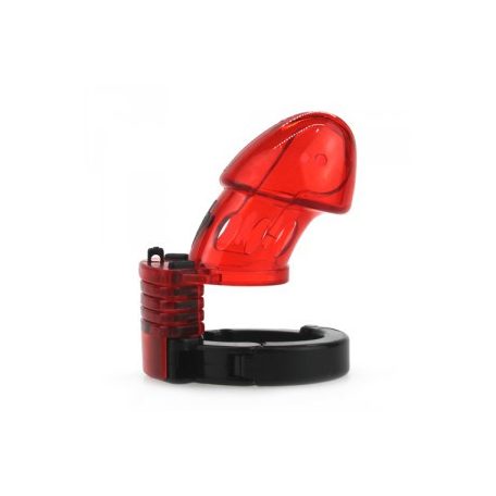 Adjustable Chastity Cage 10 x 3.5cm Red