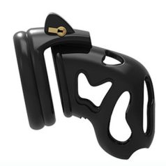 Ghost chastity cage 10 x 3cm Black
