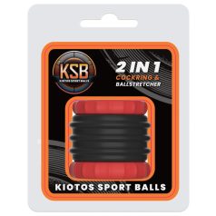 2 IN 1 Ball Stretcher 32 mm - Height 4.7 cm Red-Black
