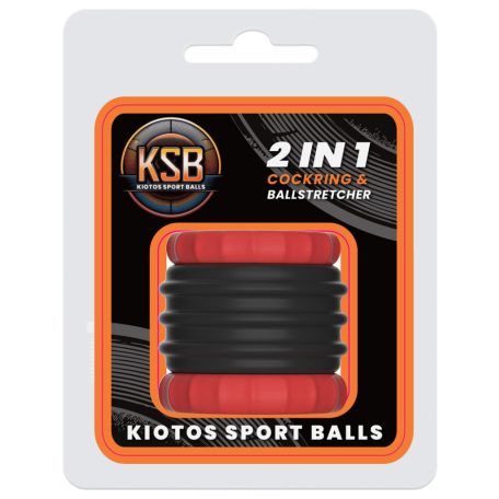 2 IN 1 Ball Stretcher 32 mm - Height 4.7 cm Red-Black