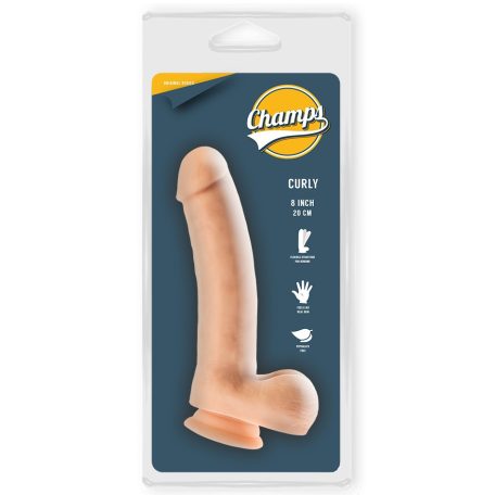 Curly Champs Realistic Dildo 20x4cm