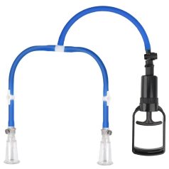 LUV ENHANCE Double Cup Nipple Pump Blue