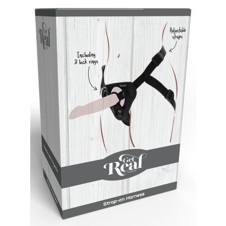 Strap-On Get Real Dildo harness  -fekete