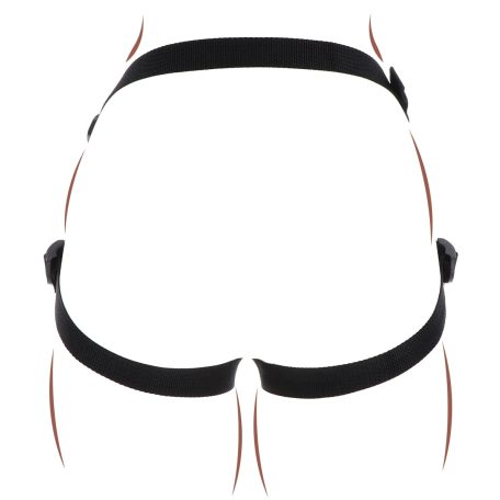 Strap-On Get Real Dildo harness  -fekete