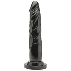 7 hüvelykes fekete dildó - Get Real Black Dildo 18 x 3.8cm