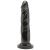 7 hüvelykes fekete dildó - Get Real Black Dildo 18 x 3.8cm