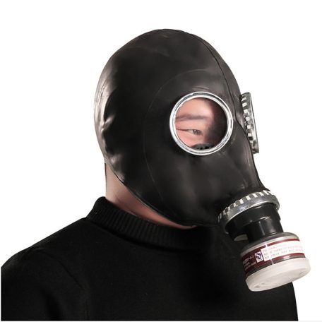 BDSM Gas Mask with Filter BREATH GAME Black