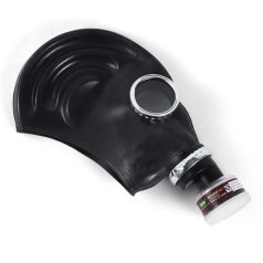 BDSM Gas Mask with Filter BREATH GAME Black